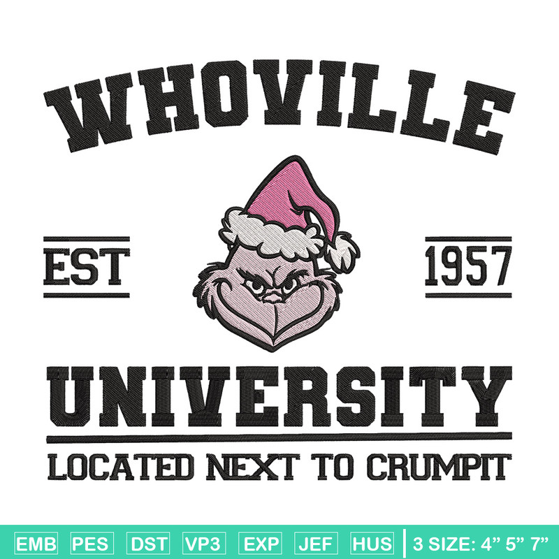 Grinch est 1957 Embroidery Design, Grinch Embroidery, Embroidery File, Chrismas Embroidery, Anime shirt,Digital download.jpg