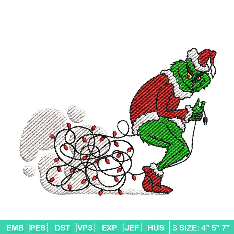 Grinch funny embroidery design, Grinch embroidery, Chrismas design,Embroidery shirt, Embroidery file, Digital download.jpg