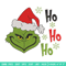 Grinch hohoho embroidery design,Chrismas design, Embroidery shirt, Embroidery file, Grinch embroidery, Digital download.jpg