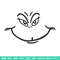 Grinch smile embroidery design,Grinch embroidery, Chrismas design, Embroidery shirt, Embroidery file, Digital download..jpg