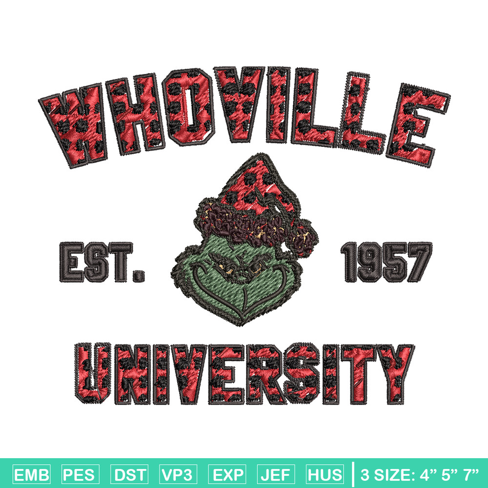 Grinch Whoville University Christmas Embroidery design, Grinch Christmas Embroidery, Grinch design, Digital download..jpg