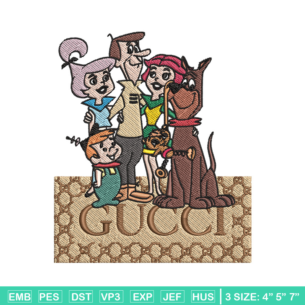 Gucci Jetsons Embroidery design, Gucci Jetsons Embroidery, cartoon design, Embroidery File, Gucci logo, Instant download.jpg