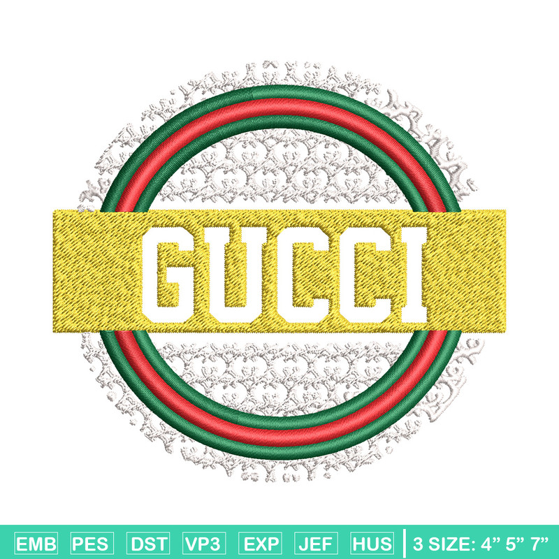 Gucci logo Embroidery Design, Gucci Embroidery, Brand Embroidery, Logo shirt, Embroidery File, Digital download.jpg
