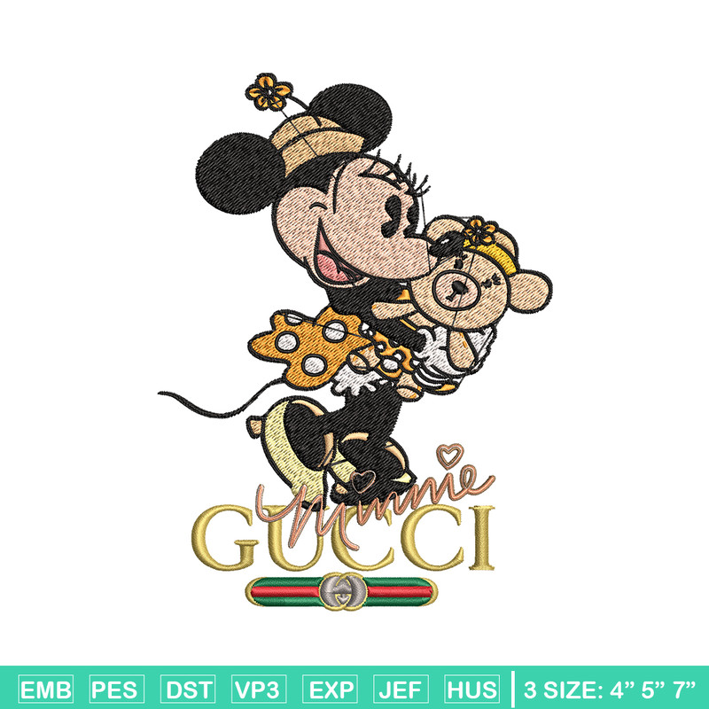 Gucci Minnie mouse Embroidery design, Gucci Embroidery, Disney design, Embroidery File, cartoon shirt, Digital download..jpg