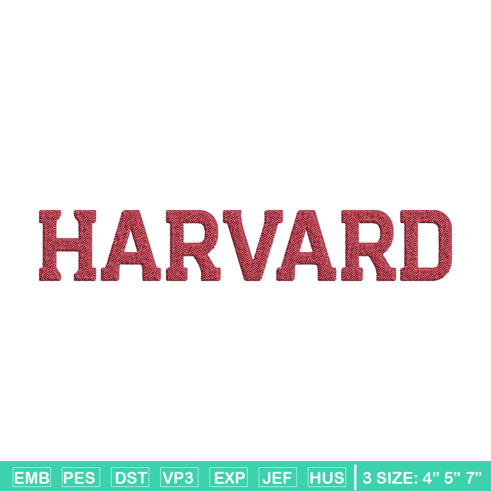 Harvard logo embroidery design, College embroidery, Sport embroidery, logo sport embroidery, Embroidery design.jpg