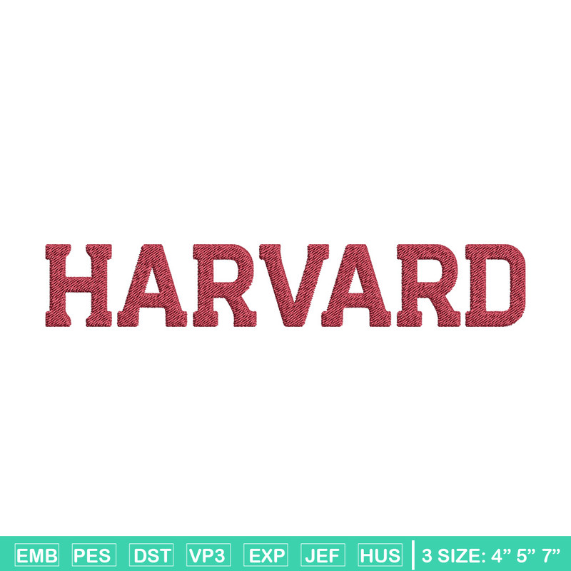 Harvard logo embroidery design, College embroidery, Sport embroidery, logo sport embroidery, Embroidery design.jpg