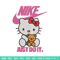Hello kitty Nike Embroidery design, Hello kitty Embroidery, Nike design, Embroidery file, cartoon logo. Instant download.jpg