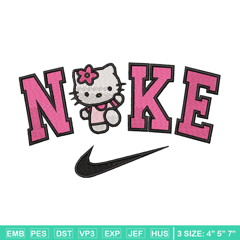 Hello Kitty Nike embroidery design, Hello Kitty embroidery, nike design, logo design, logo shirt, Digital download.jpg