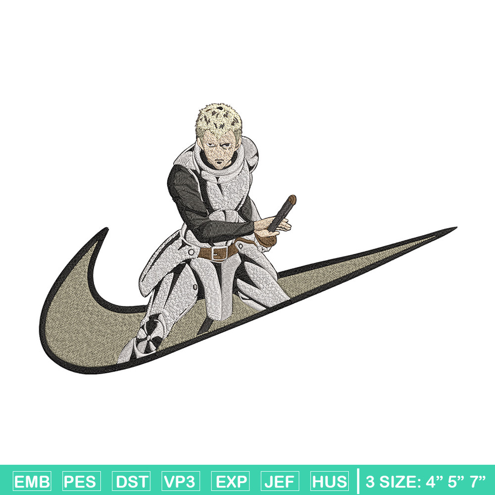 Iaian x nike Embroidery Design, One punch man Embroidery, Embroidery File, Nike Embroidery, Anime shirt,Digital download.jpg