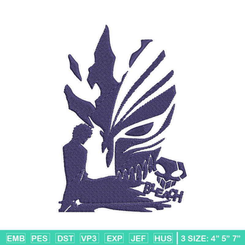 Ichigo mask Embroidery Design, Bleach Embroidery, Embroidery File, Anime Embroidery,Anime shirt, Digital download.jpg