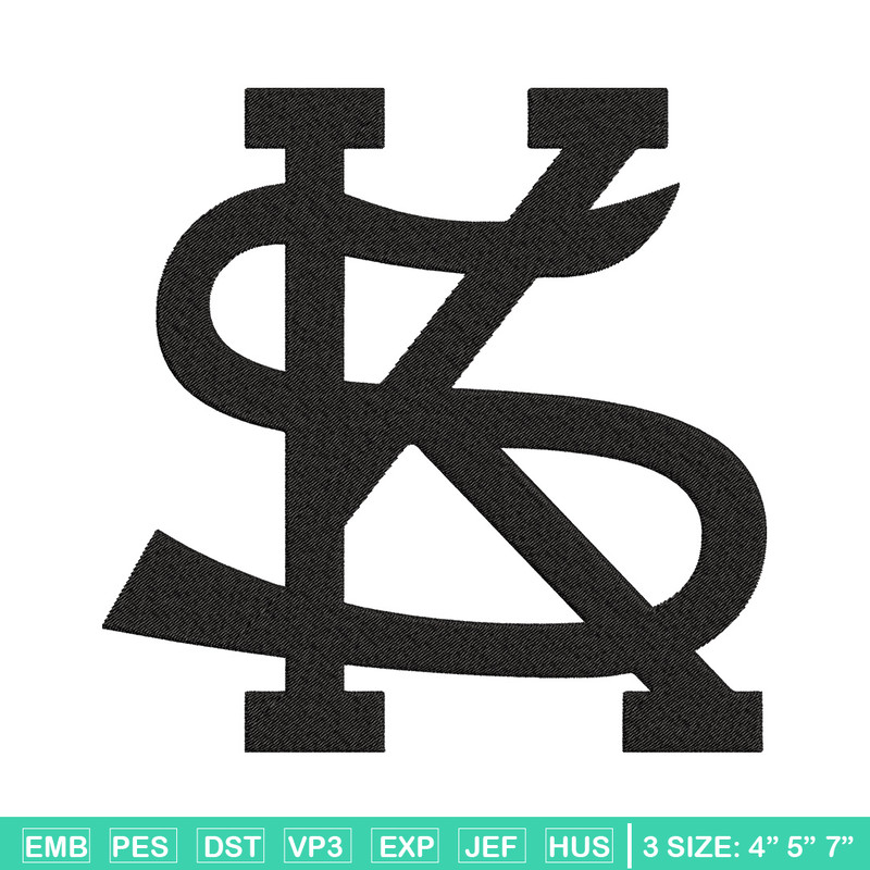 Kennesaw State logo embroidery design, Logo embroidery, Sport embroidery, logo sport embroidery, Embroidery design.jpg