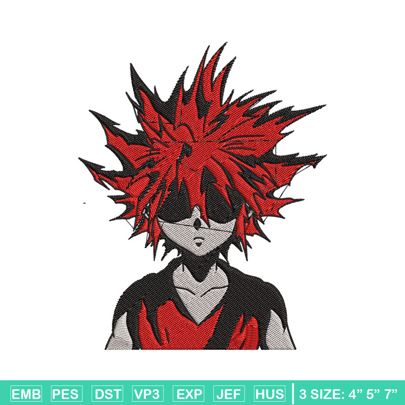 Killua Embroidery Design, Hunter x hunter Embroidery, Embroidery File, Anime Embroidery, Anime shirt, Digital download..jpg