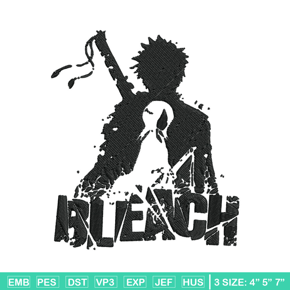 Kurosaki Ichigo Embroidery Design, Bleach Embroidery, Embroidery File, Anime Embroidery,Anime shirt, Digital download.jpg