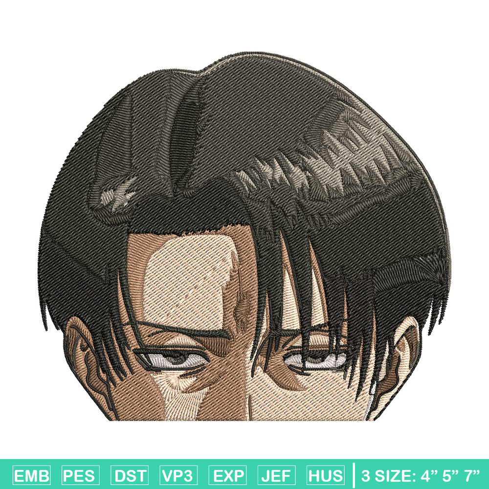Levi Peeker Embroidery Design, Aot Embroidery, Embroidery File, Anime Embroidery, Anime shirt, Digital download..jpg
