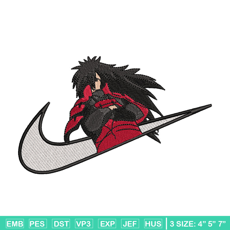 Madara Uchiha Nike embroidery design, Naruto embroidery, nike design, anime design, anime shirt, Digital download.jpg