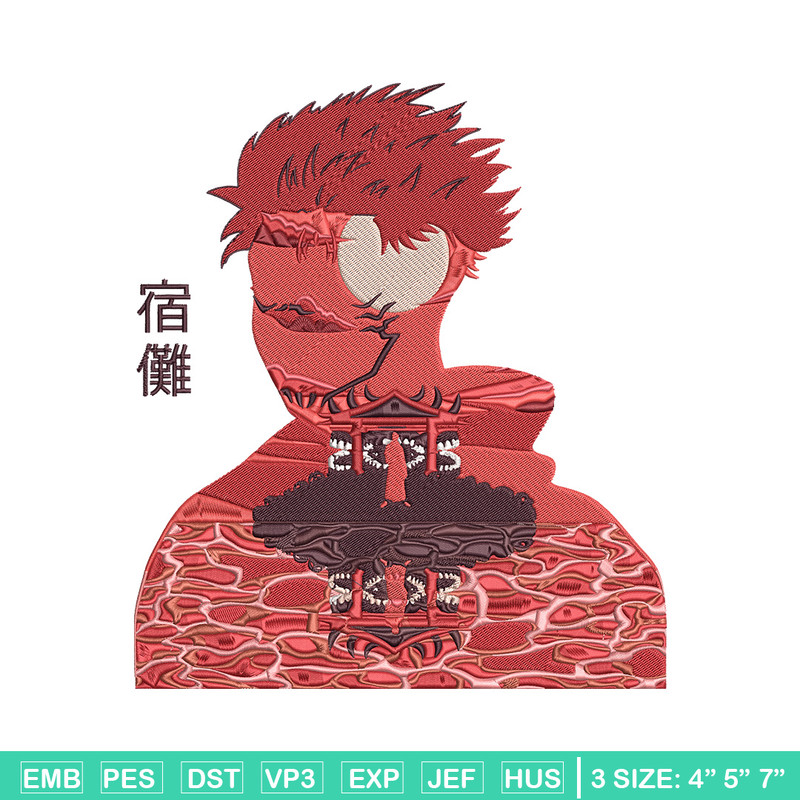 Malevolent Shrine Embroidery Design, Jujutsu Embroidery, Embroidery File, Anime Embroidery, Anime shirt,Digital download.jpg