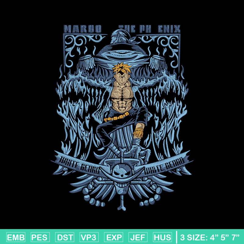 Marco poster Embroidery Design,One piece Embroidery, Embroidery File, Anime Embroidery, Anime shirt, Digital download.jpg