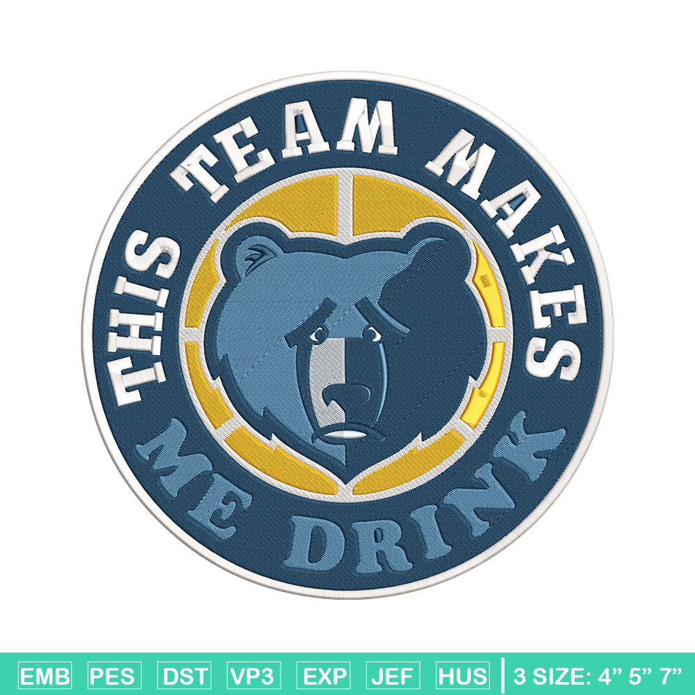 Memphis Grizzlies design embroidery design, NBA embroidery,Sport embroidery, Embroidery design,Logo sport embroidery.jpg