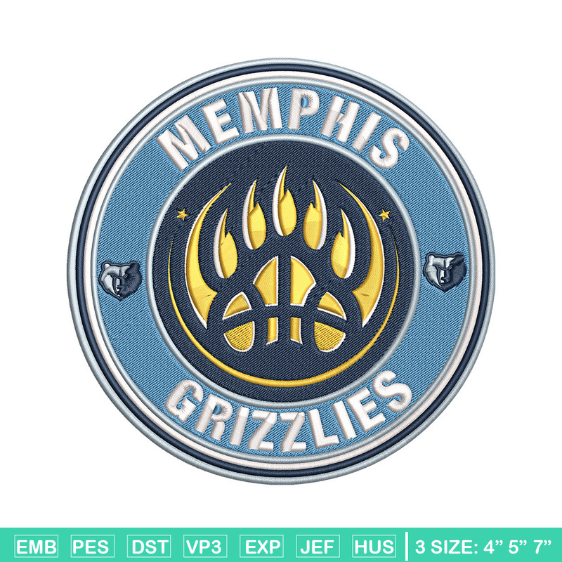 Memphis Grizzlies logo embroidery design, NBA embroidery,Sport embroidery,Embroidery design, Logo sport embroidery.jpg