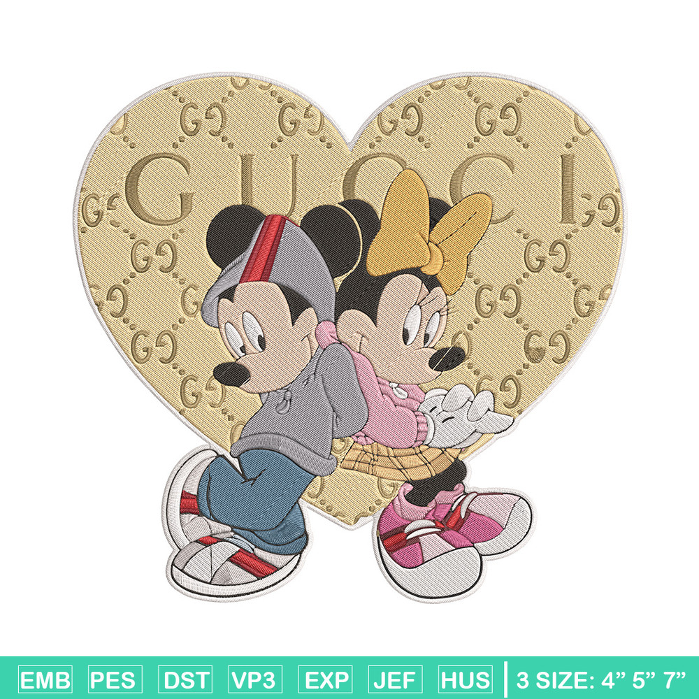 Mickey couple Embroidery Design, Mickey Embroidery, Embroidery File, Gucci Embroidery, Anime shirt, Digital download..jpg