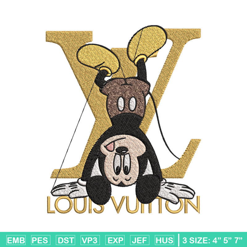 Mickey logo lv Embroidery Design, Lv Embroidery, Embroidery File, Disney Embroidery, Logo shirt, Digital download.jpg