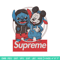 Mickey x stitch Embroidery Design, Supreme Embroidery, Embroidery File, Anime Embroidery, Anime shirt, Digital download.jpg