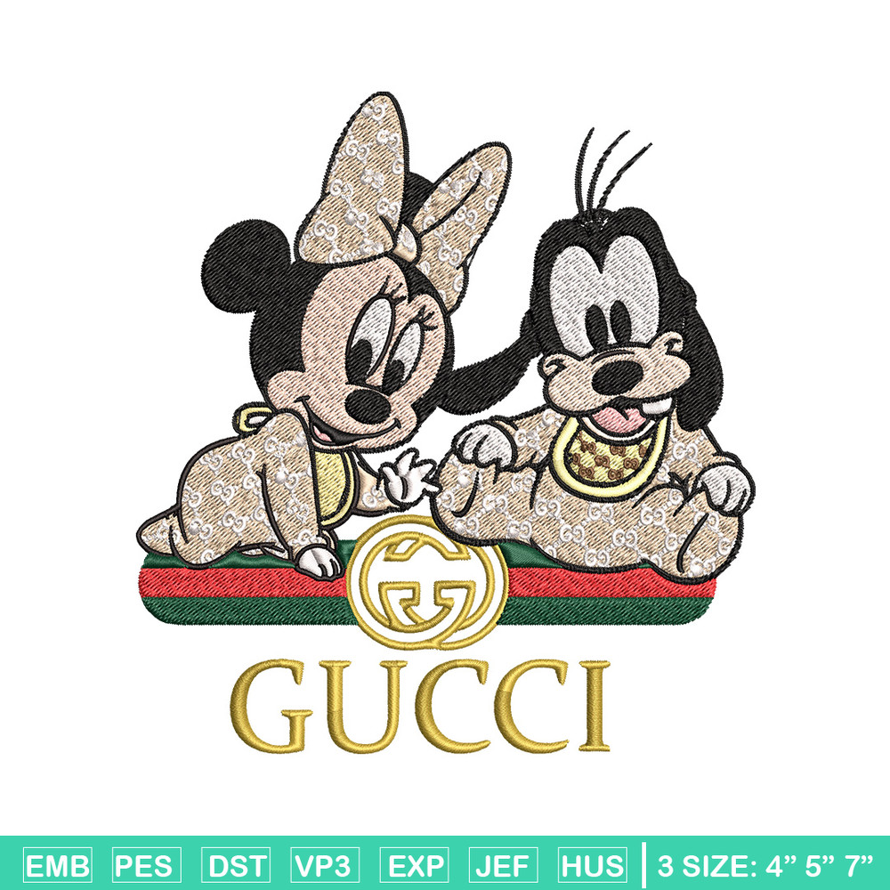 Minnie goofy baby Embroidery Design, Gucci Embroidery, Embroidery File, Logo shirt, Sport Embroidery, Digital download..jpg