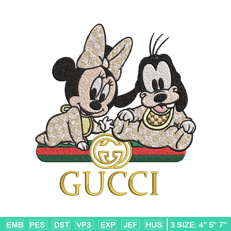 Minnie goofy baby Embroidery Design, Gucci Embroidery, Embroidery File, Logo shirt, Sport Embroidery, Digital download..jpg