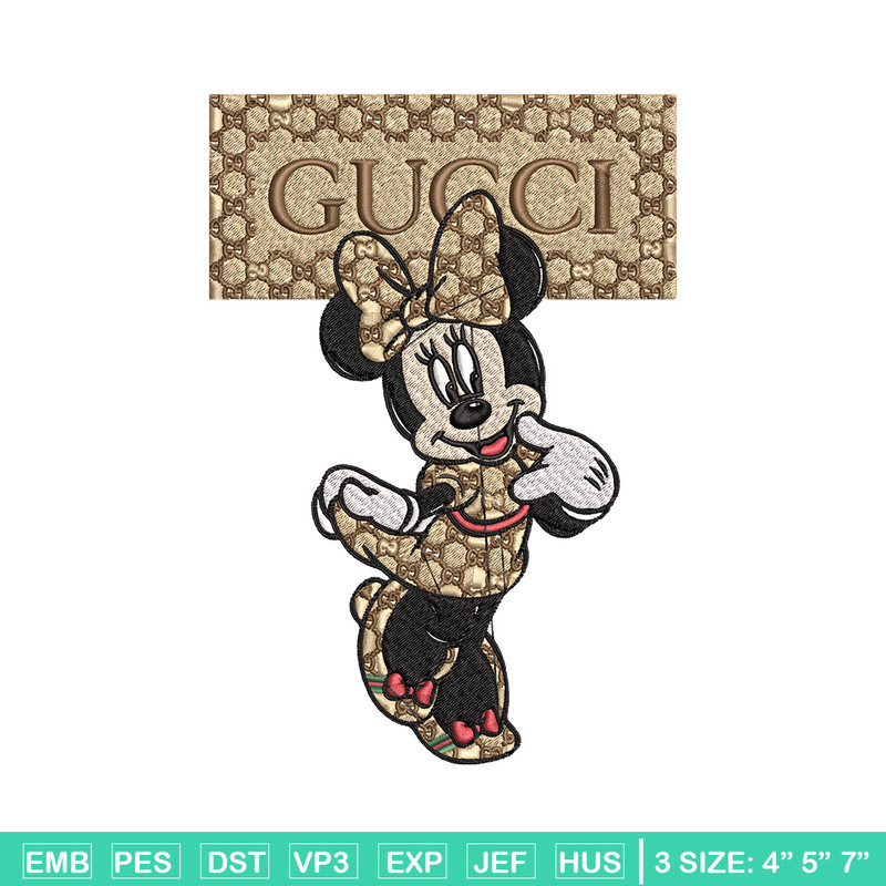 Minnie gucci Embroidery Design, Disney Embroidery, Embroidery File, Brand Embroidery, Logo shirt, Digital download.jpg
