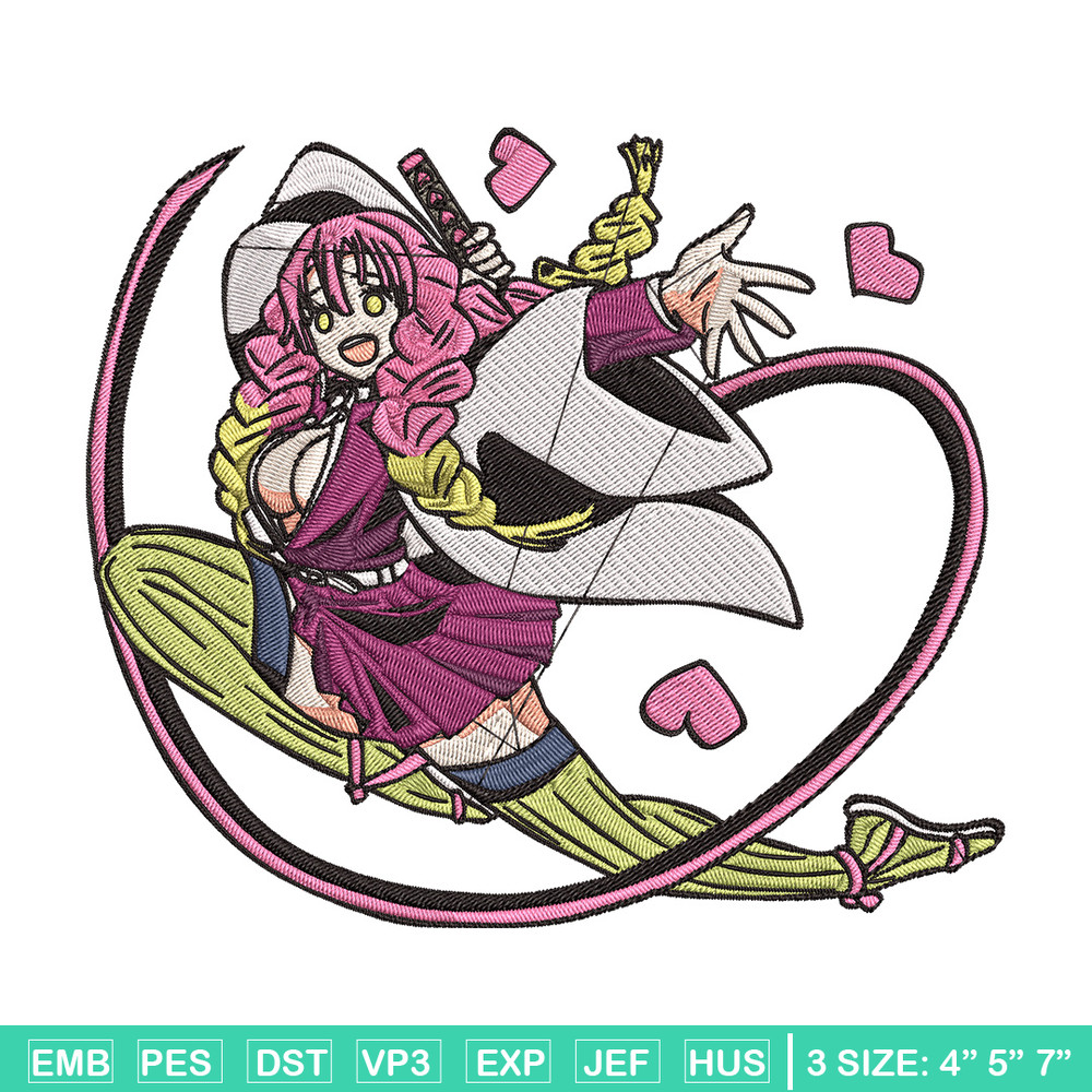Mitsuri love Embroidery Design, Demon slayer Embroidery, Embroidery File, Anime Embroidery,Anime shirt, Digital download.jpg