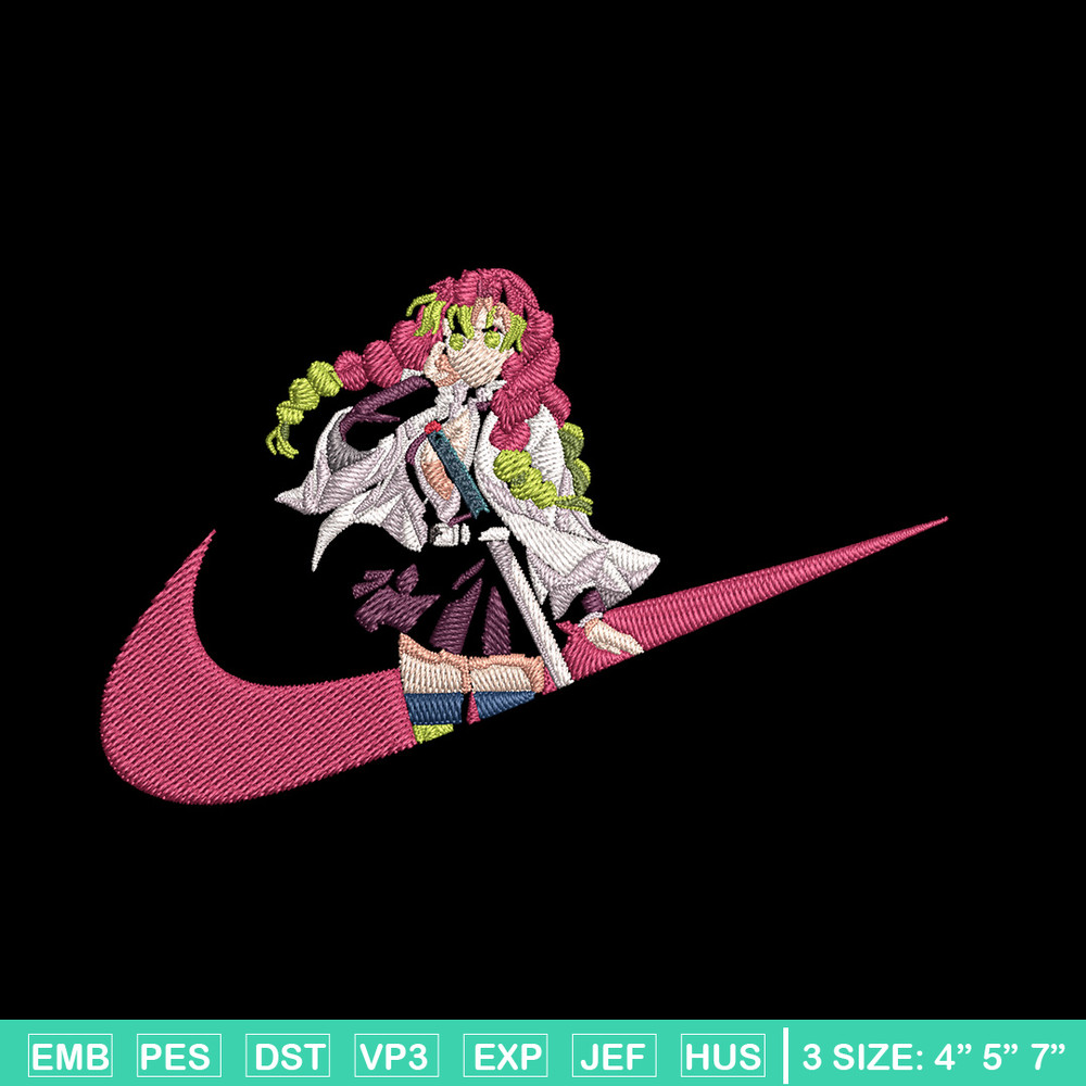 Mitsuri nike Embroidery Design, Demon slayer Embroidery,Embroidery File, Nike Embroidery, Anime shirt, Digital download.jpg