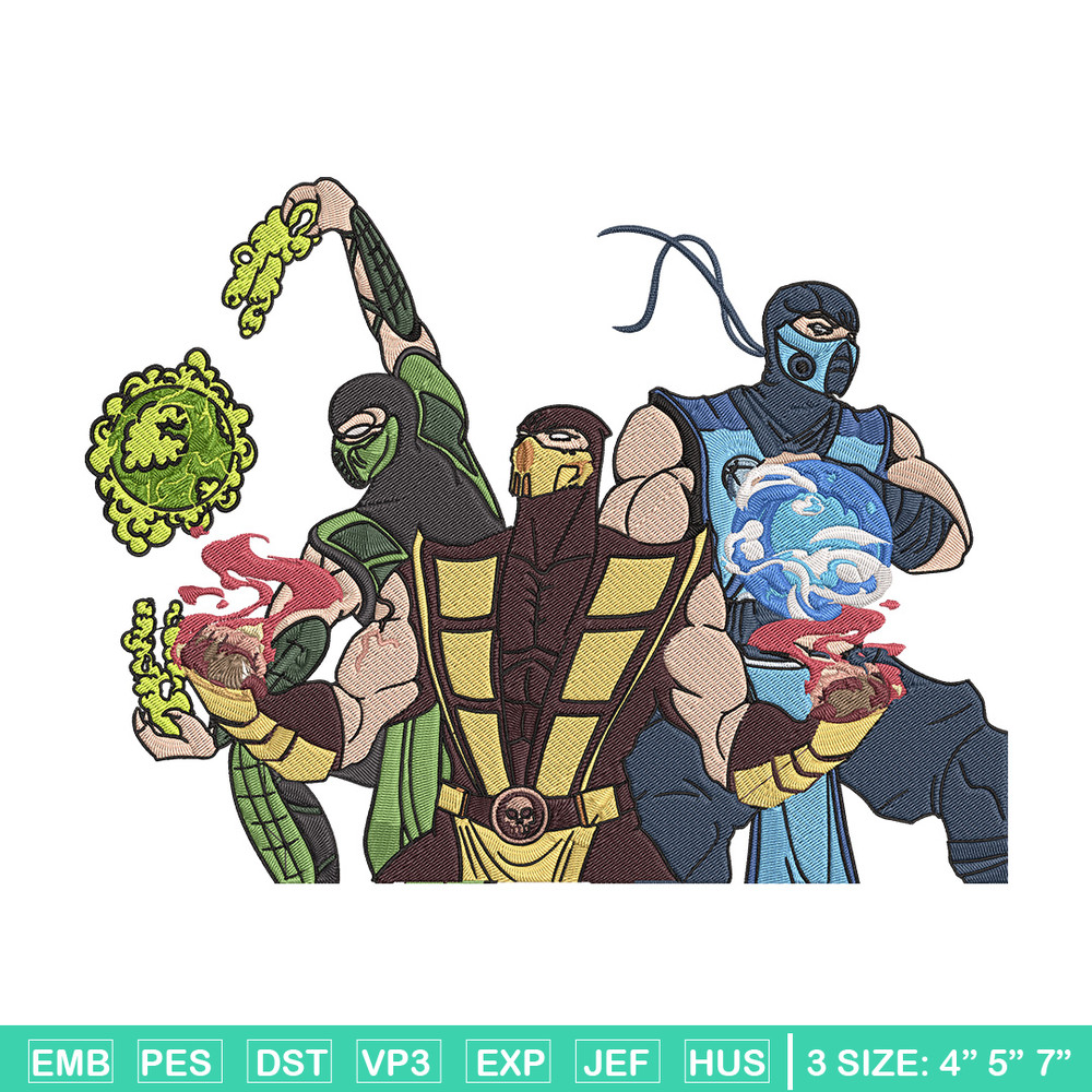 Mortal Kombat Ninja Embroidery Design, Mortal Embroidery, Embroidery File, Anime Embroidery,Anime shirt,Digital download.jpg