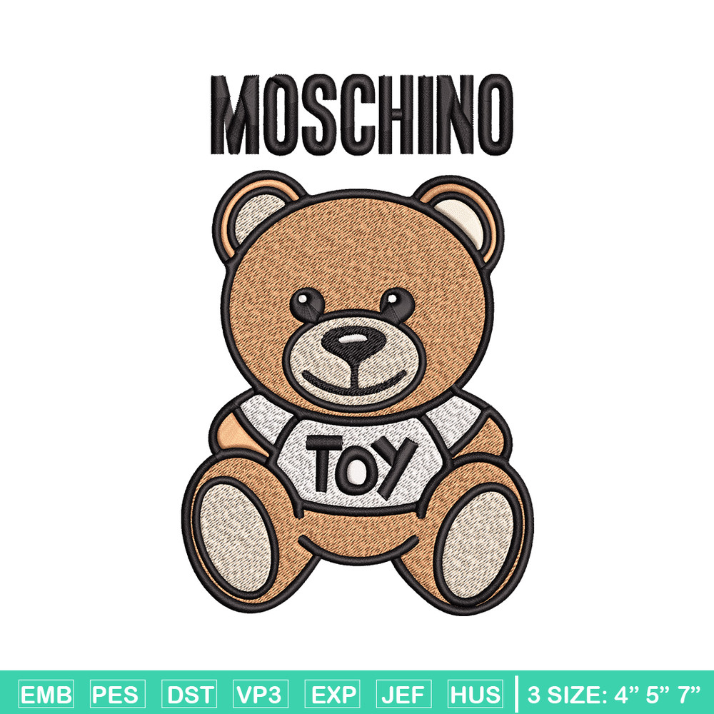 Moschino Kids Teddy logo Embroidery design, Moschino Embroidery, logo design, Embroidery File, Instant download..jpg