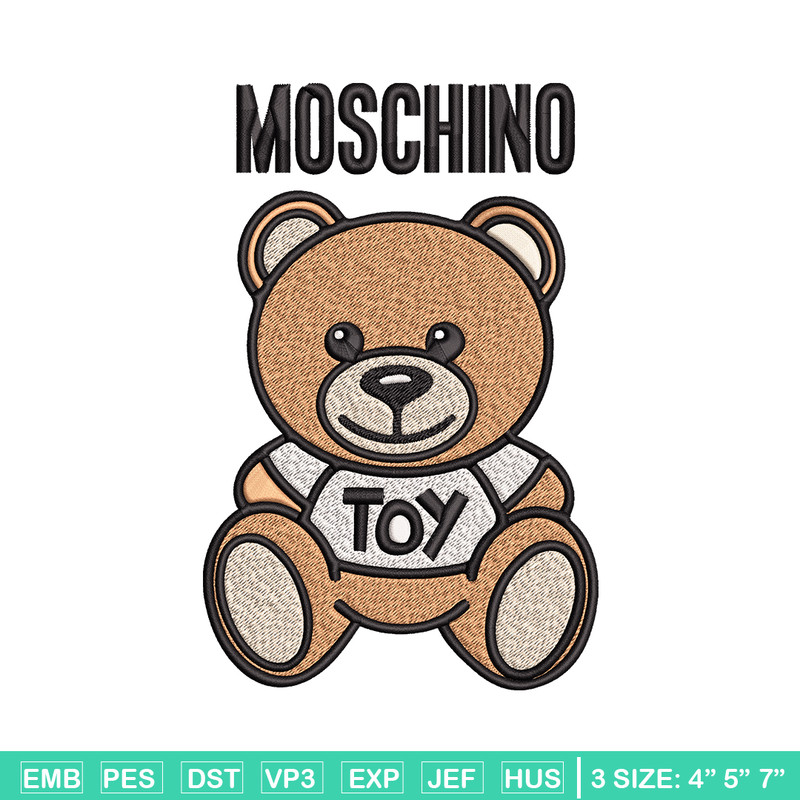 Moschino Kids Teddy logo Embroidery design, Moschino Embroidery, logo design, Embroidery File, Instant download..jpg