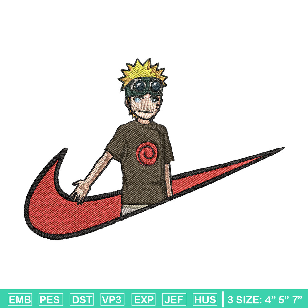 Naruto kid x nike Embroidery Design, Naruto Embroidery, Embroidery File, Nike Embroidery, Anime shirt, Digital download.jpg