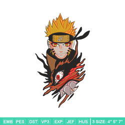 naruto x kurama embroidery design, naruto embroidery, embroidery file, anime embroidery, anime shirt, digital download.