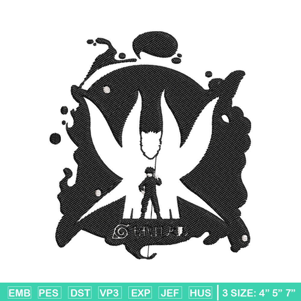 Naruto x kurama Embroidery Design, Naruto Embroidery, Embroidery File, Anime Embroidery,Anime shirt, Digital download.jpg