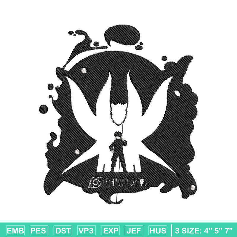 Naruto x kurama Embroidery Design, Naruto Embroidery, Embroidery File, Anime Embroidery,Anime shirt, Digital download.jpg