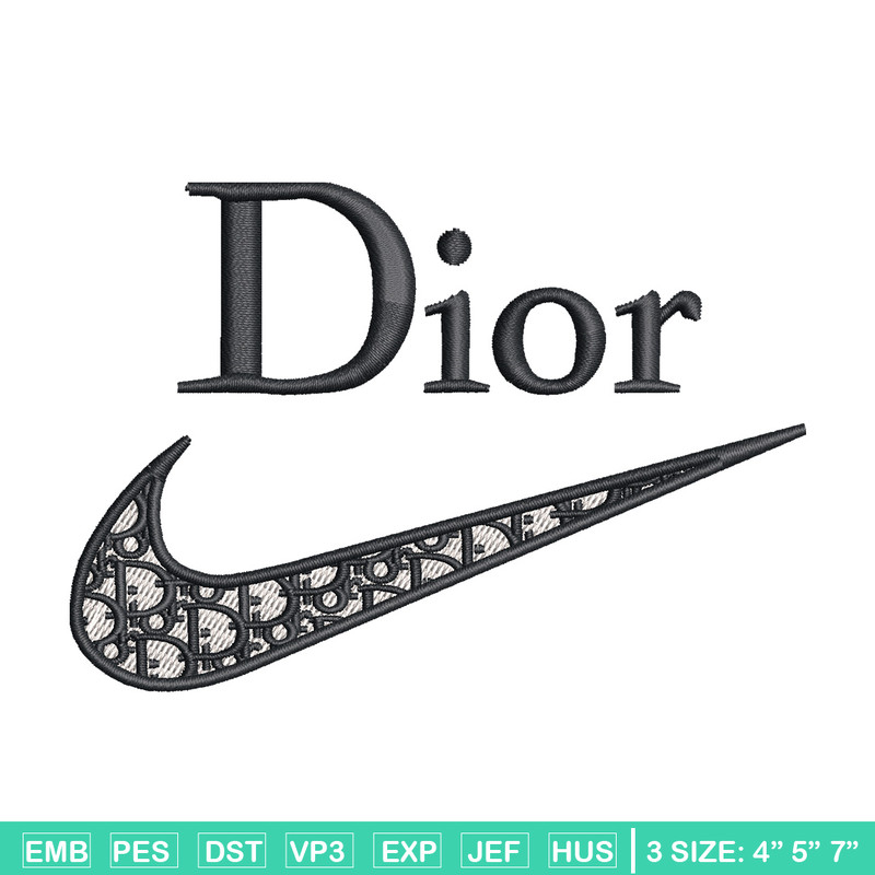Nike dior embroidery design, Dior embroidery, Emb design, Embroidery shirt, Embroidery file, Digital download.jpg