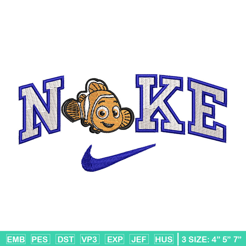 Nike fish cartoon embroidery design, Cartoon embroidery, Nike design, Embroidery shirt, Embroidery file,Digital download.jpg