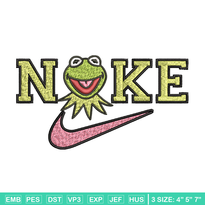 Nike frog Embroidery Design, Brand Embroidery, Nike Embroidery, Embroidery File, Logo shirt, Digital download.jpg