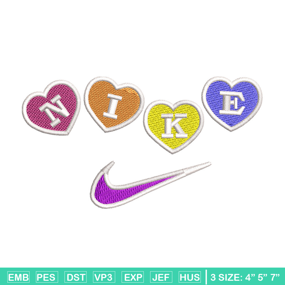 Nike heart embroidery design, Logo embroidery, Nike design, Embroidery shirt, Embroidery file, Digital download.jpg