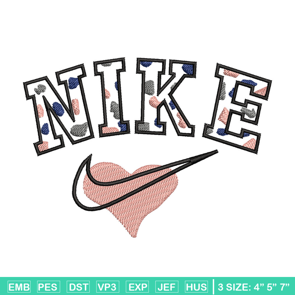 Nike heart embroidery design, Nike embroidery, Nike design, Embroidery shirt, Embroidery file,Digital download.jpg