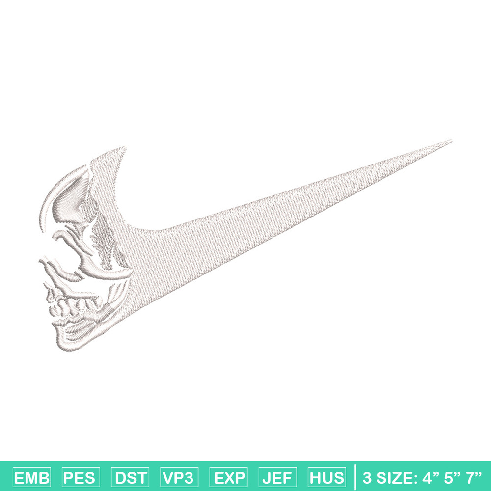 Nike horror embroidery design, Horror embroidery, Nike design, Embroidery shirt, Embroidery file, Digital download.jpg