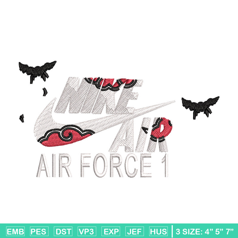 Nike itachi embroidery design, Naruto embroidery, Nike design,Embroidery file,Embroidery shirt,Digital download.jpg