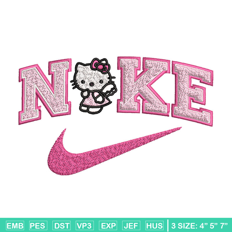 Nike kitty Embroidery Design, Hello kitty Embroidery, Nike Embroidery, Embroidery File, Logo shirt, Digital download.jpg