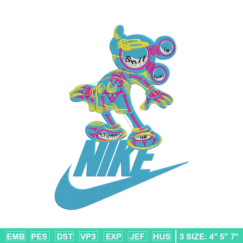 Nike mickey Embroidery Design, Mickey Embroidery, Embroidery File, Nike Embroidery, Anime shirt, Digital download.jpg