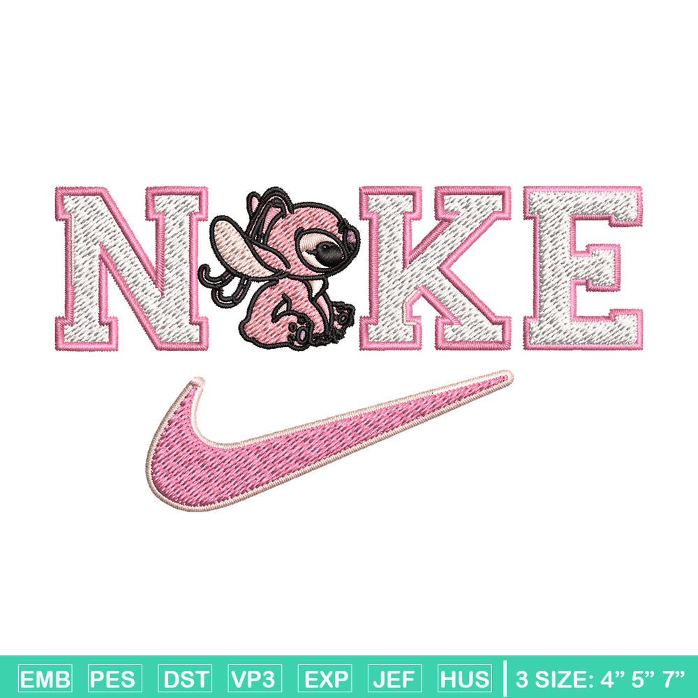 Nike pink stitch Embroidery Design, Stitch Embroidery, Nike Embroidery, Embroidery File, Logo shirt, Digital download.jpg