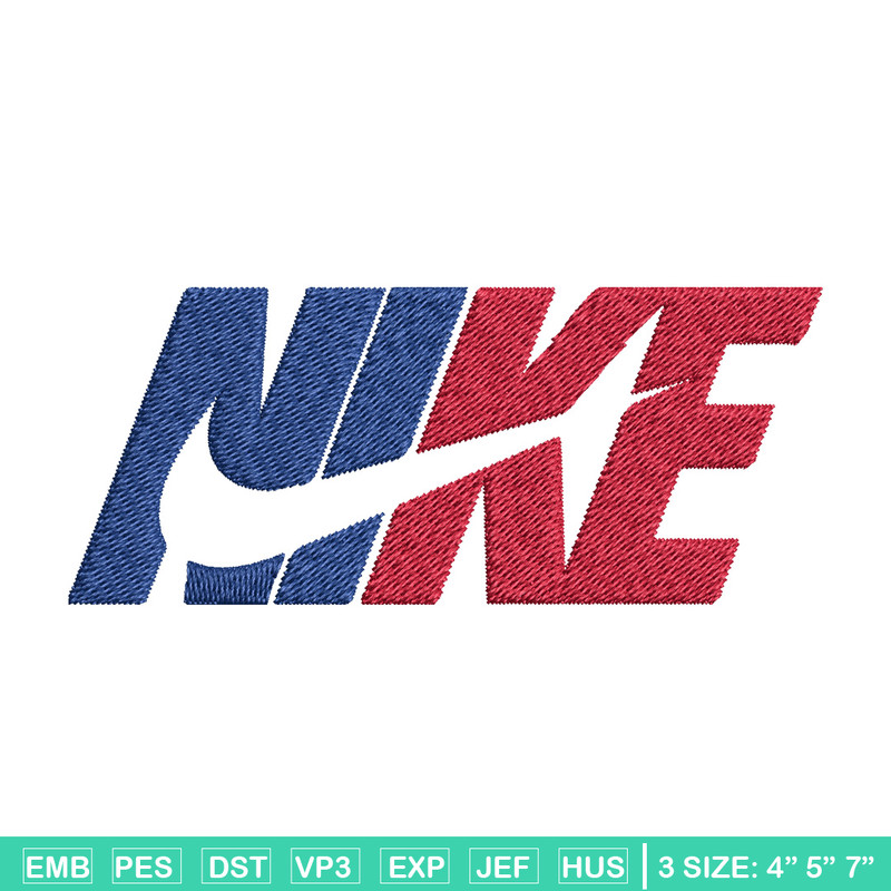 Nike red blue design Embroidery Design, Brand Embroidery, Nike Embroidery, Embroidery File, Logo shirt, Digital download.jpg