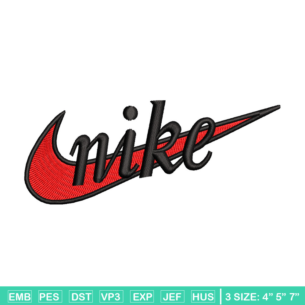Nike red embroidery design, Nike embroidery, Nike design, Embroidery file,Embroidery shirt, Digital download.jpg